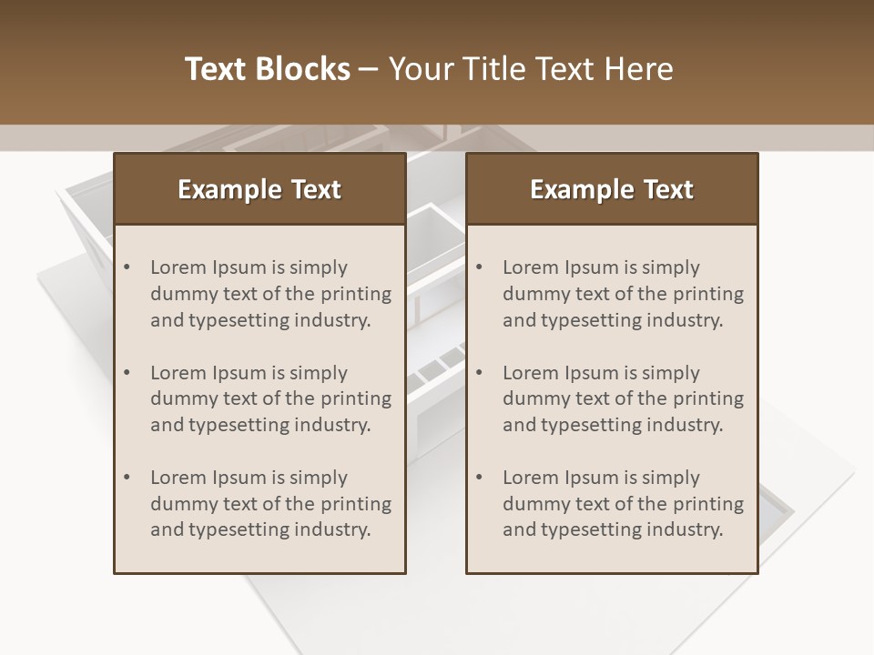 Dwelling Pencil Chalet PowerPoint Template
