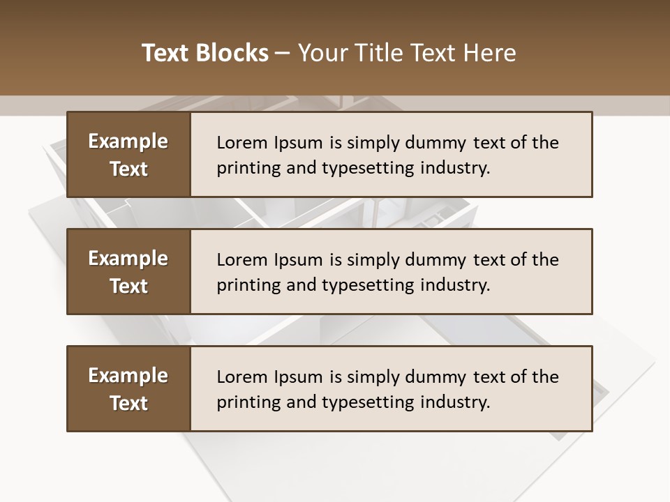 Dwelling Pencil Chalet PowerPoint Template