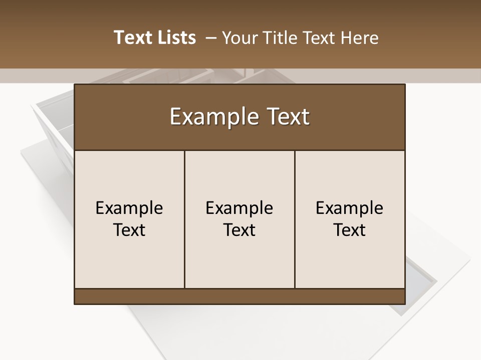 Dwelling Pencil Chalet PowerPoint Template