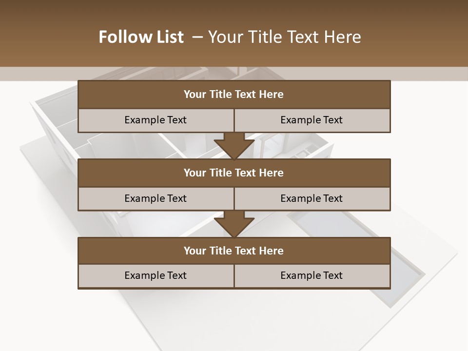 Dwelling Pencil Chalet PowerPoint Template