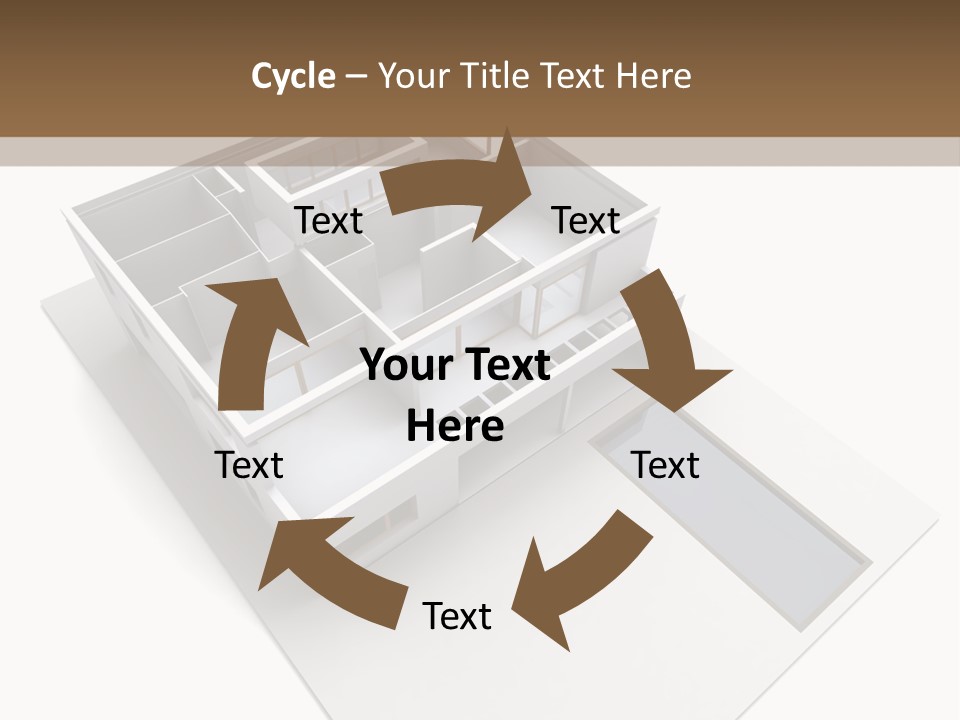 Dwelling Pencil Chalet PowerPoint Template