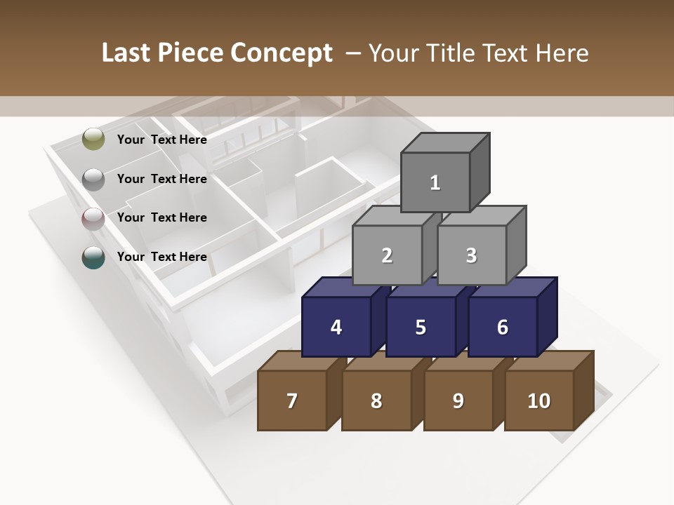 Dwelling Pencil Chalet PowerPoint Template