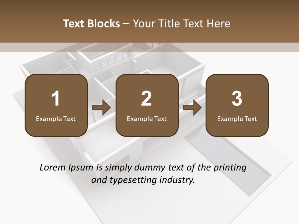 Dwelling Pencil Chalet PowerPoint Template