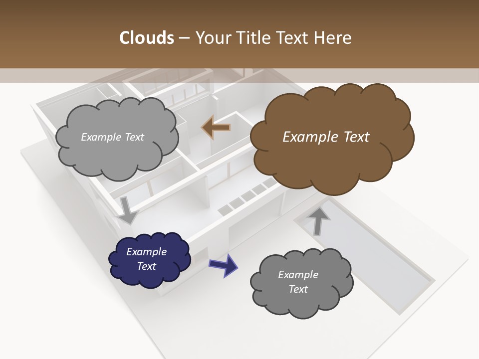 Dwelling Pencil Chalet PowerPoint Template