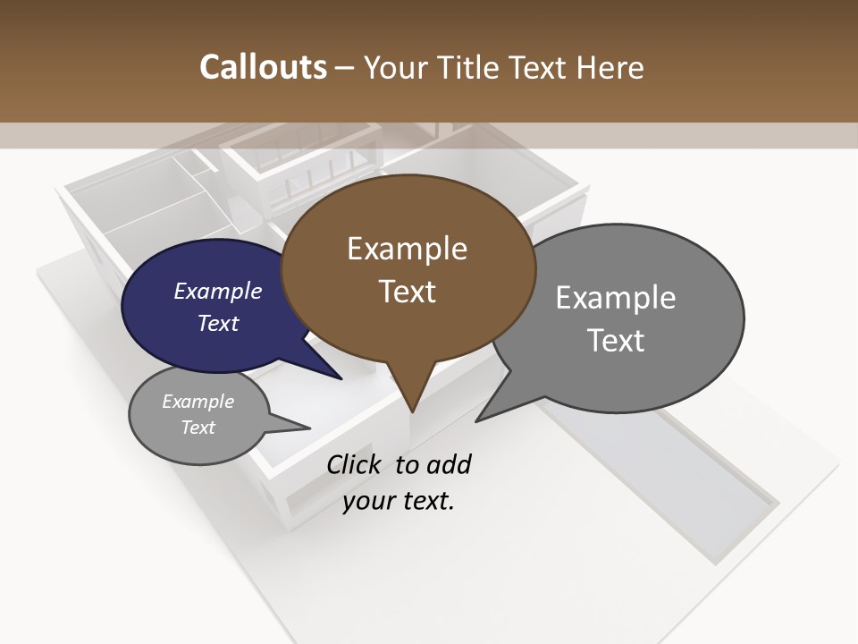 Dwelling Pencil Chalet PowerPoint Template
