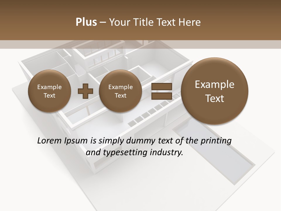 Dwelling Pencil Chalet PowerPoint Template
