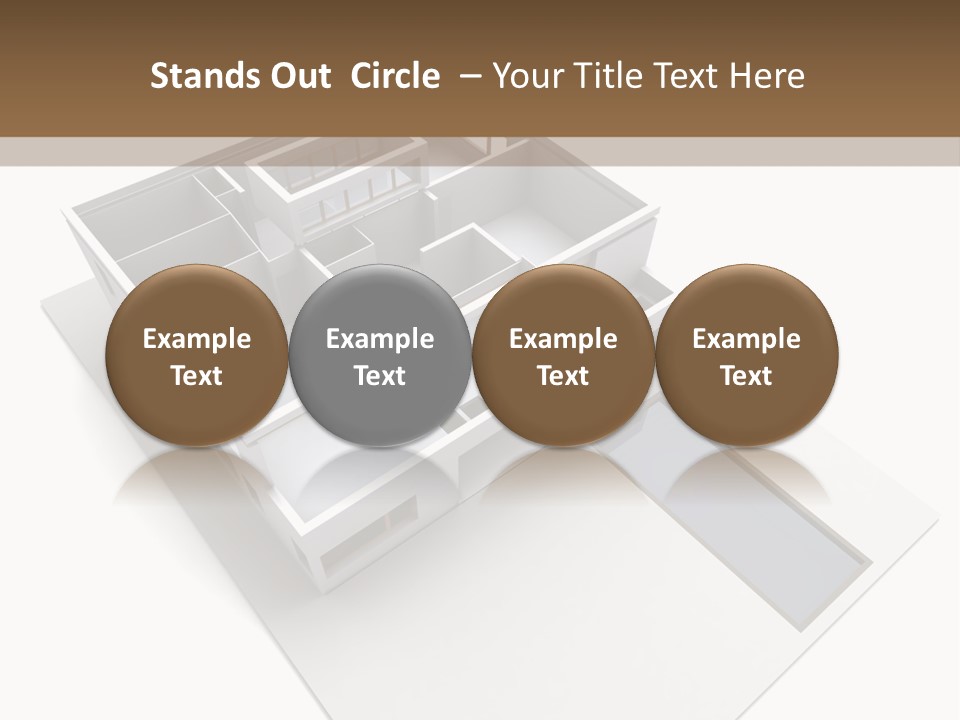 Dwelling Pencil Chalet PowerPoint Template