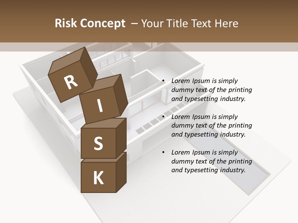 Dwelling Pencil Chalet PowerPoint Template