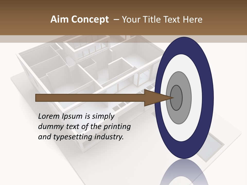 Dwelling Pencil Chalet PowerPoint Template