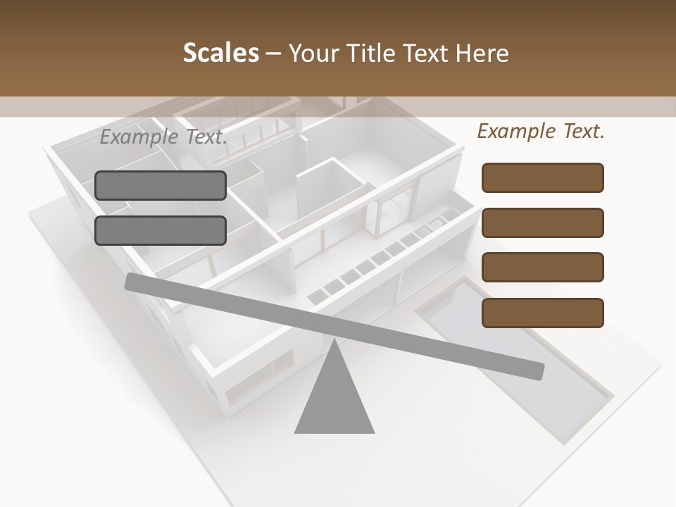 Dwelling Pencil Chalet PowerPoint Template