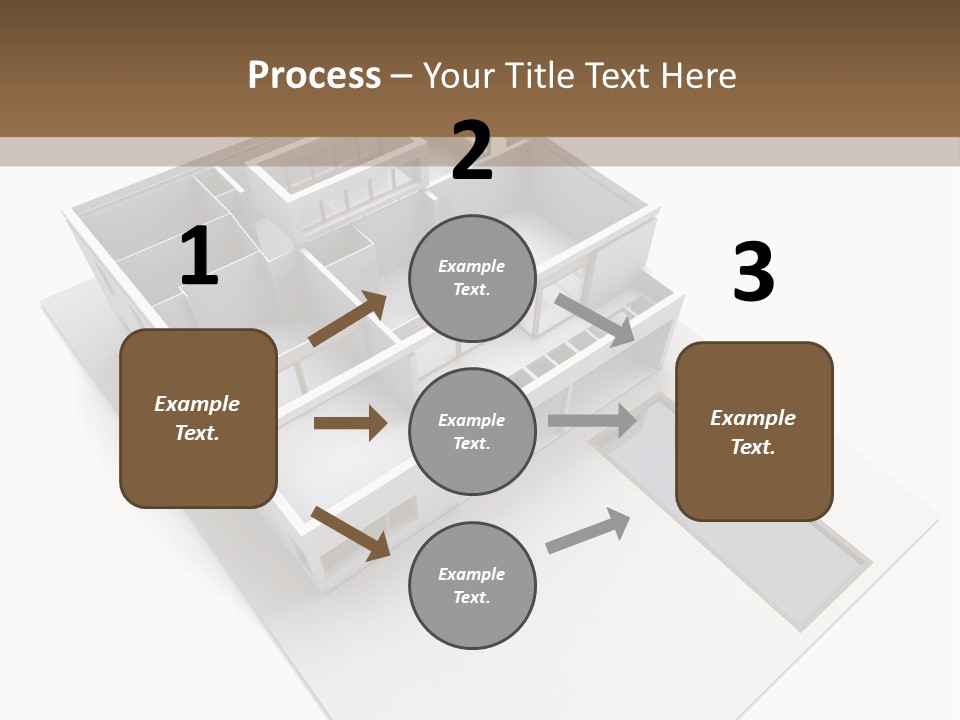 Dwelling Pencil Chalet PowerPoint Template