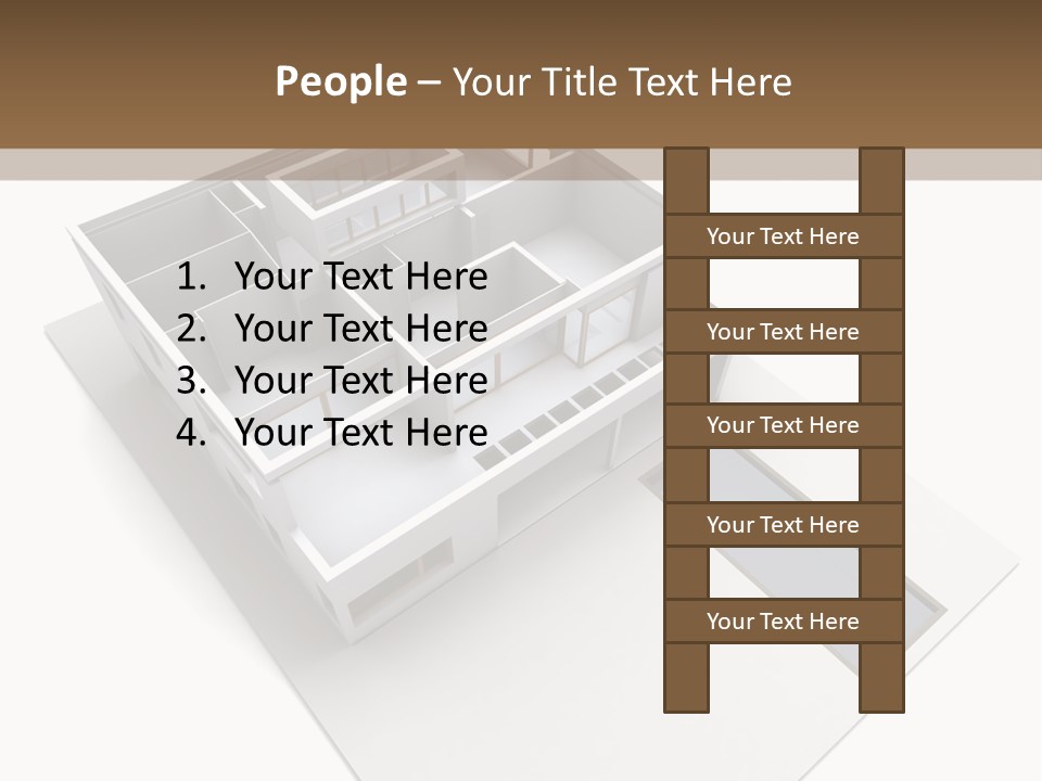 Dwelling Pencil Chalet PowerPoint Template