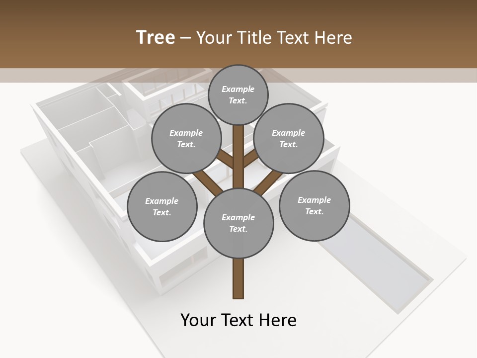 Dwelling Pencil Chalet PowerPoint Template