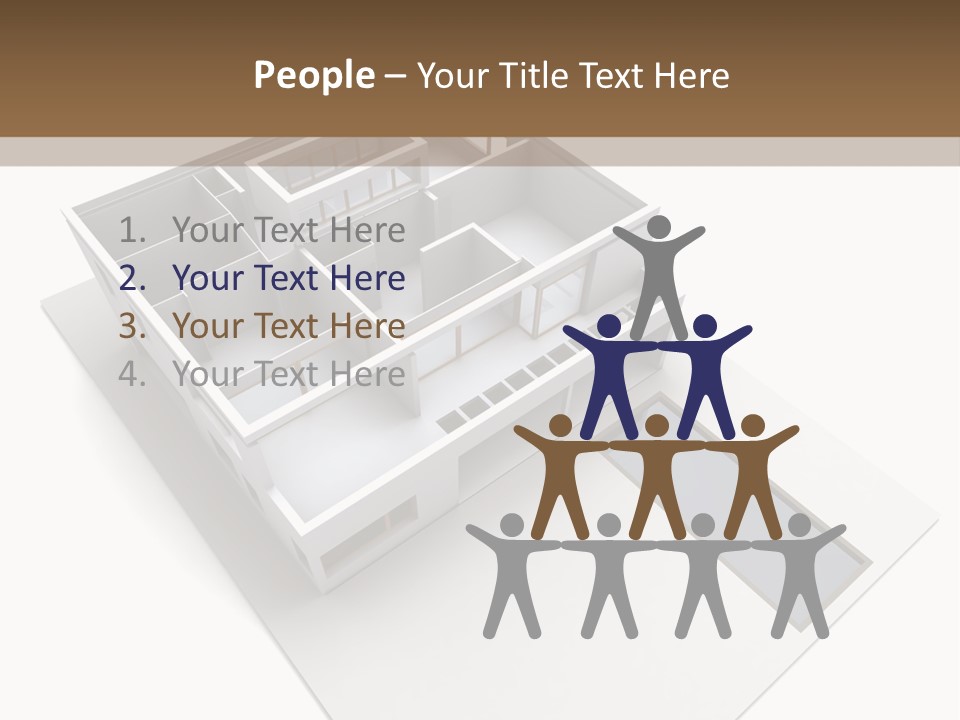 Dwelling Pencil Chalet PowerPoint Template