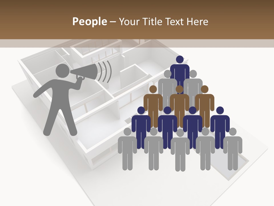 Dwelling Pencil Chalet PowerPoint Template