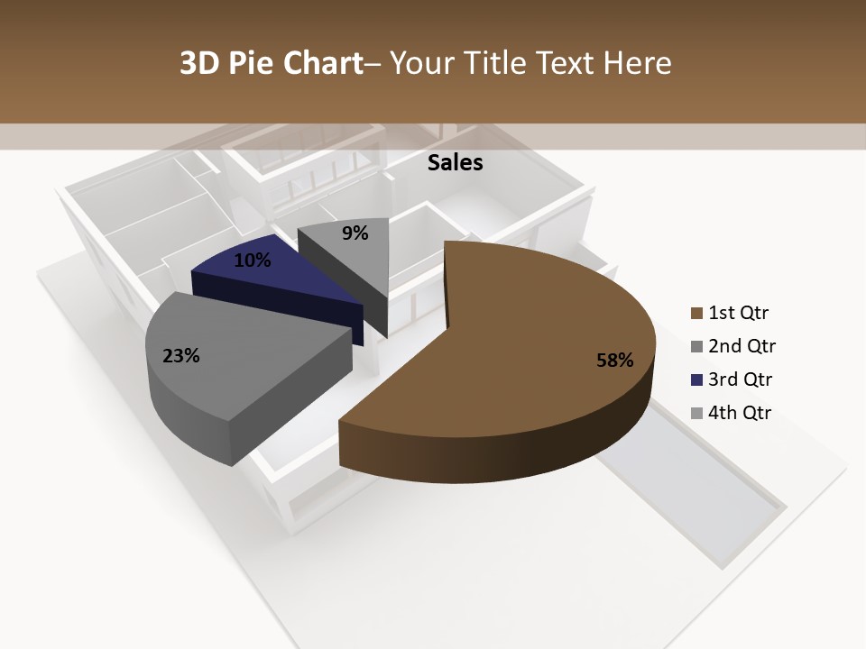 Dwelling Pencil Chalet PowerPoint Template