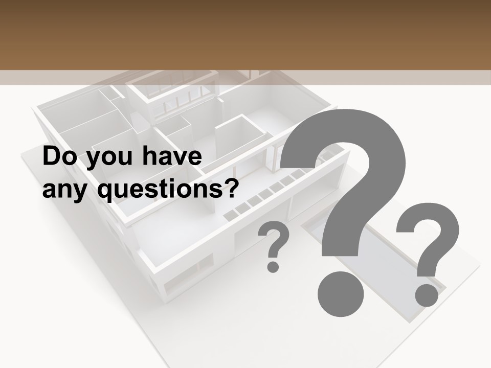 Dwelling Pencil Chalet PowerPoint Template