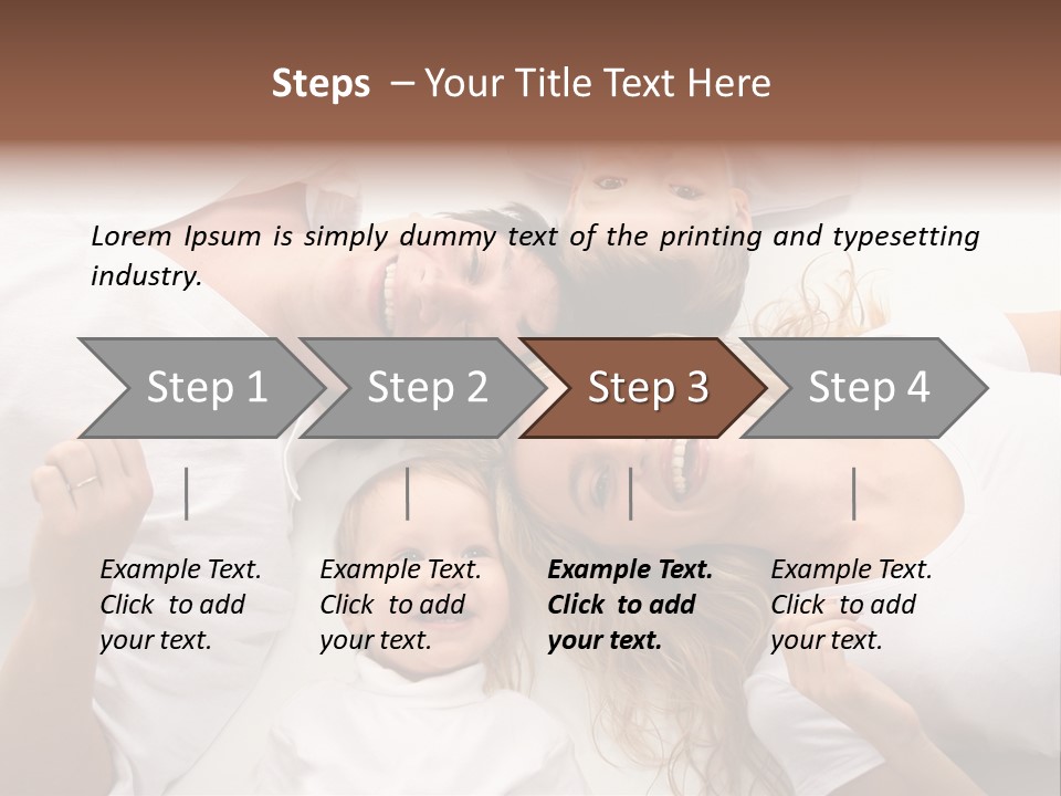 Parent Togetherness Man PowerPoint Template