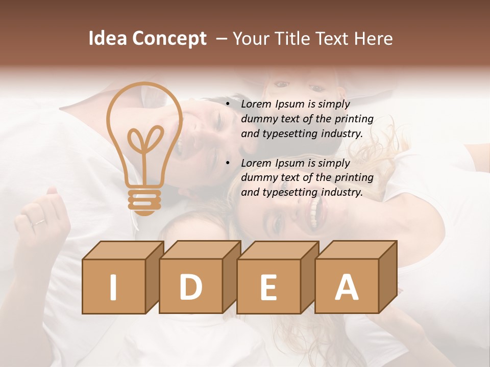 Parent Togetherness Man PowerPoint Template