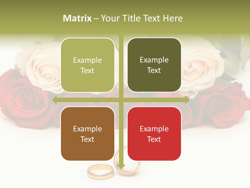 Married Marriage Rose PowerPoint Template