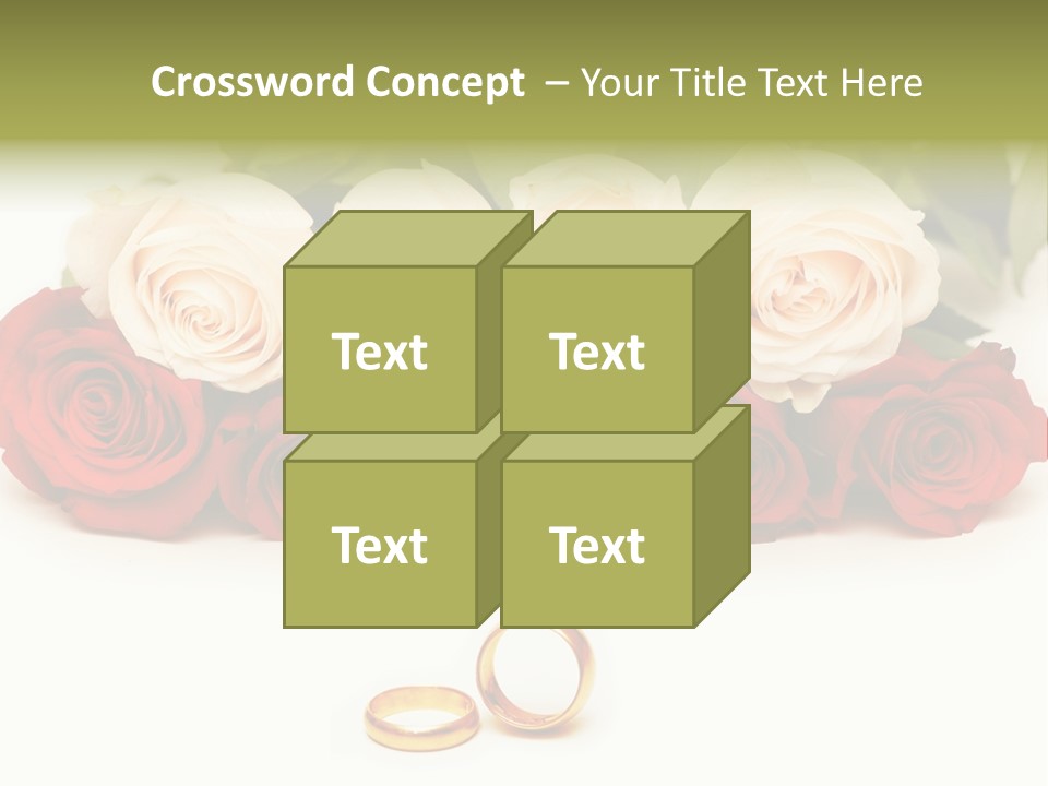 Married Marriage Rose PowerPoint Template