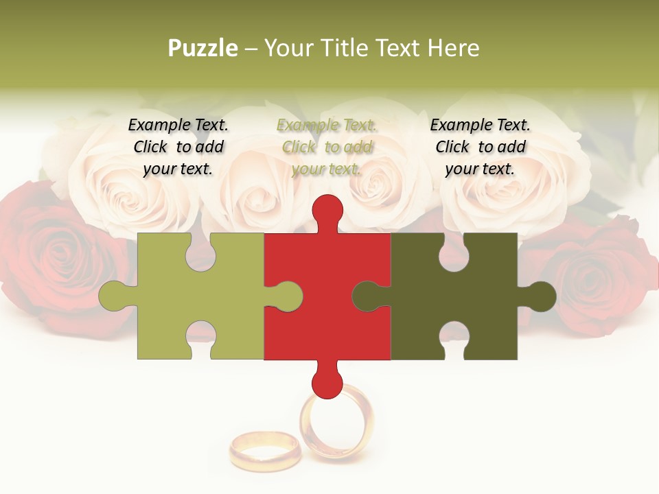 Married Marriage Rose PowerPoint Template