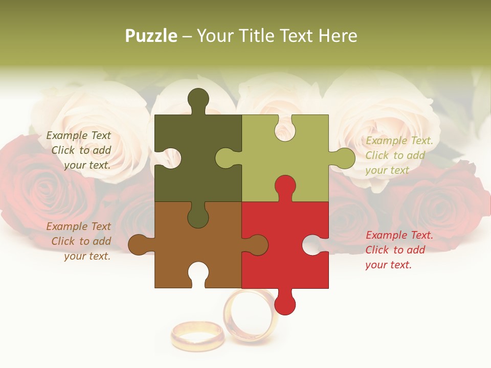 Married Marriage Rose PowerPoint Template