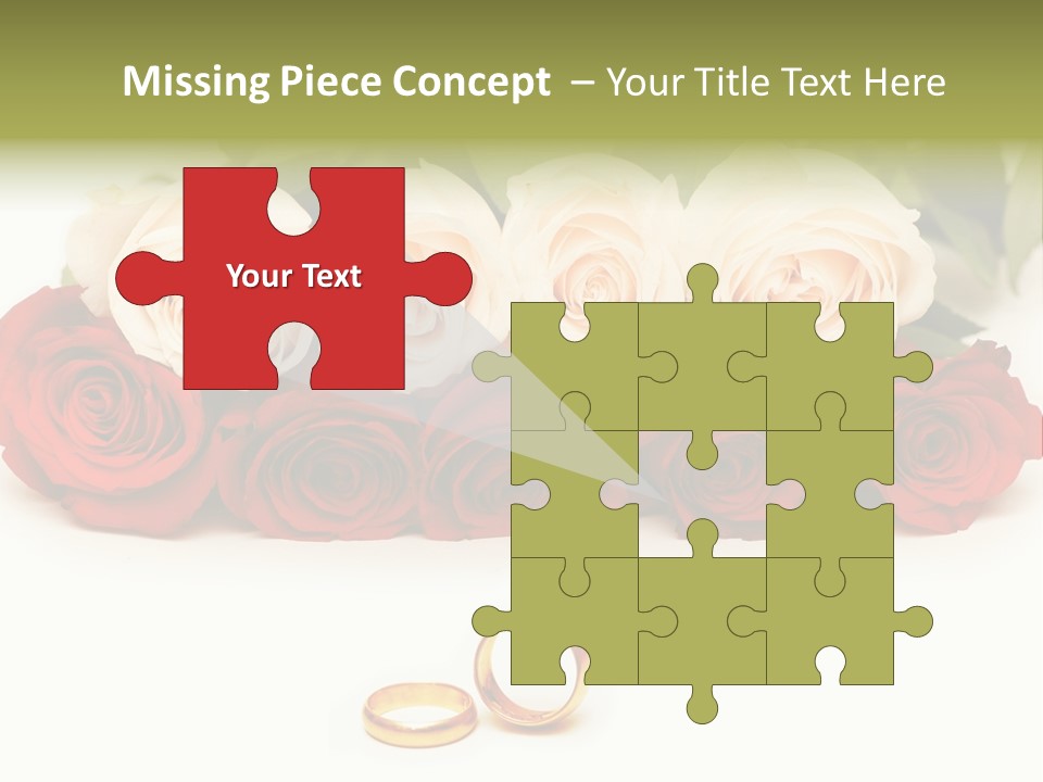 Married Marriage Rose PowerPoint Template