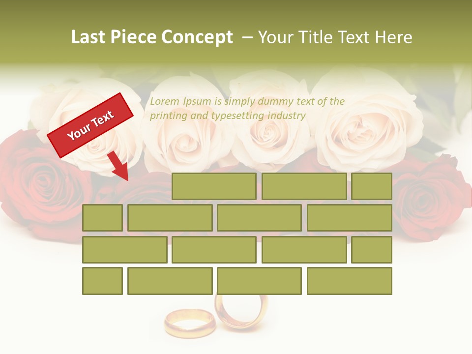 Married Marriage Rose PowerPoint Template