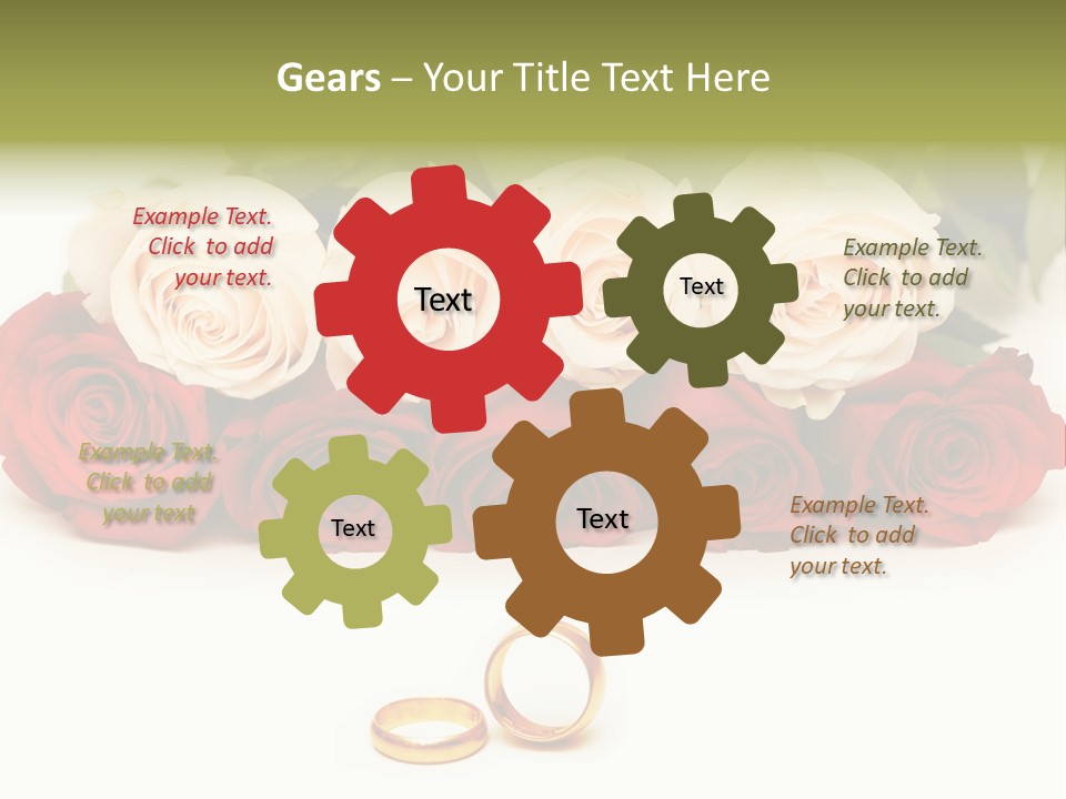 Married Marriage Rose PowerPoint Template