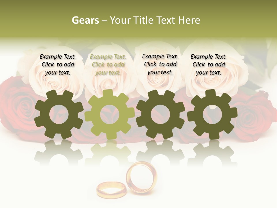 Married Marriage Rose PowerPoint Template