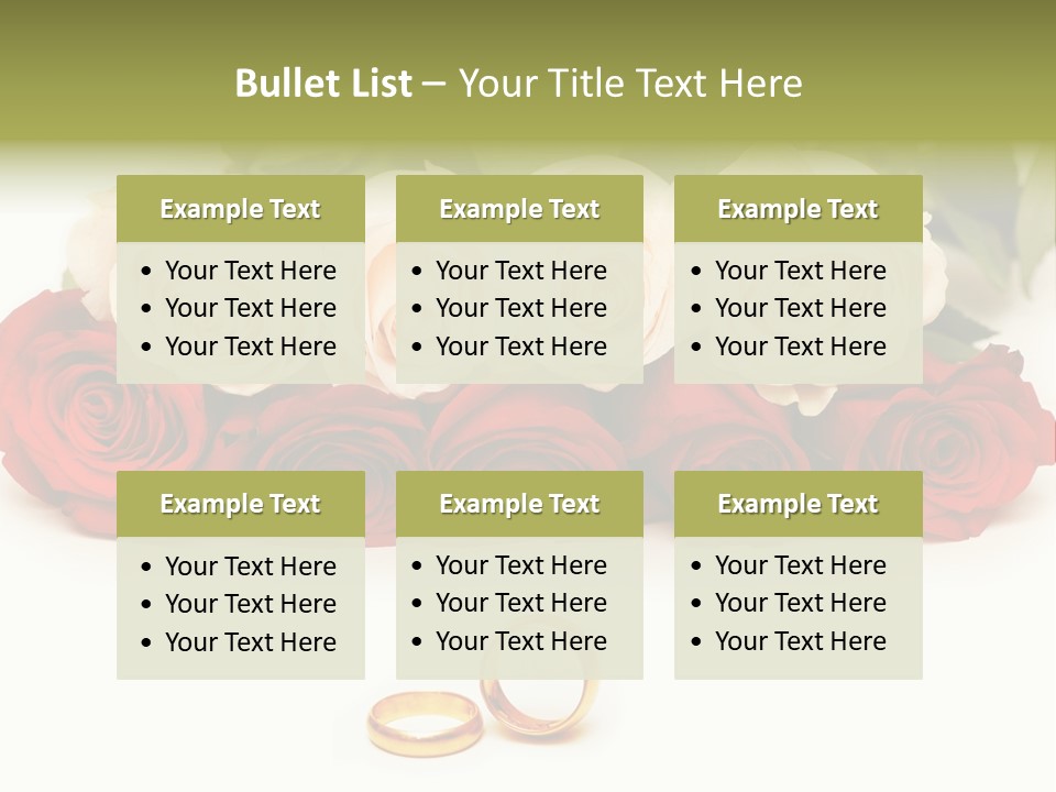 Married Marriage Rose PowerPoint Template