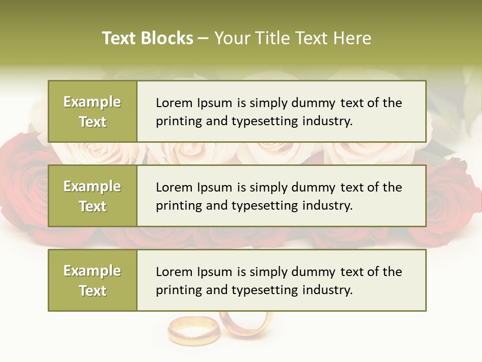Married Marriage Rose PowerPoint Template