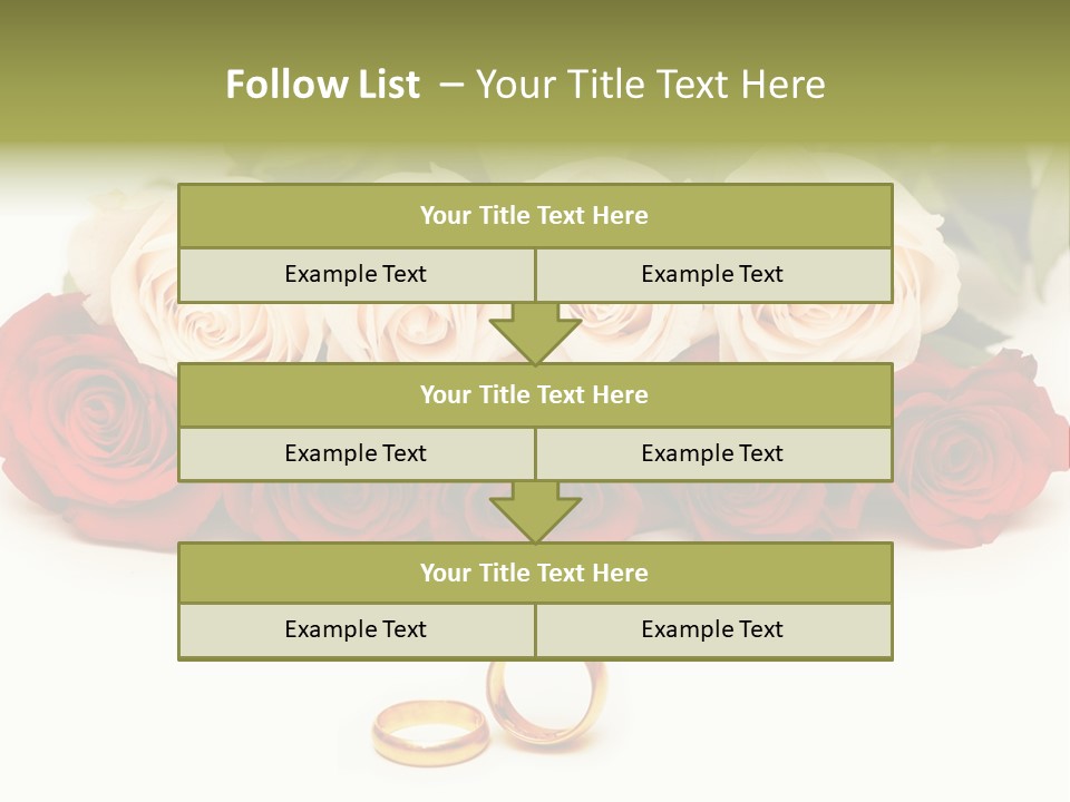Married Marriage Rose PowerPoint Template