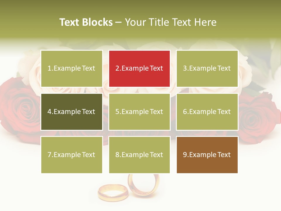 Married Marriage Rose PowerPoint Template