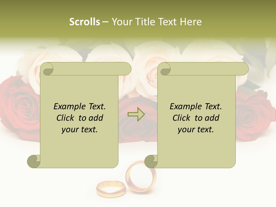 Married Marriage Rose PowerPoint Template