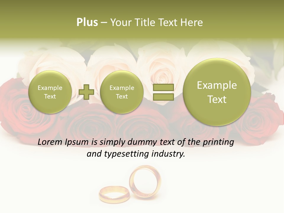 Married Marriage Rose PowerPoint Template