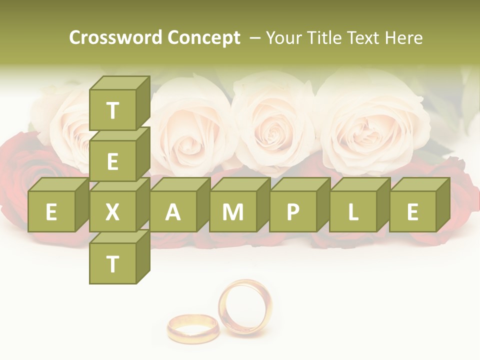 Married Marriage Rose PowerPoint Template