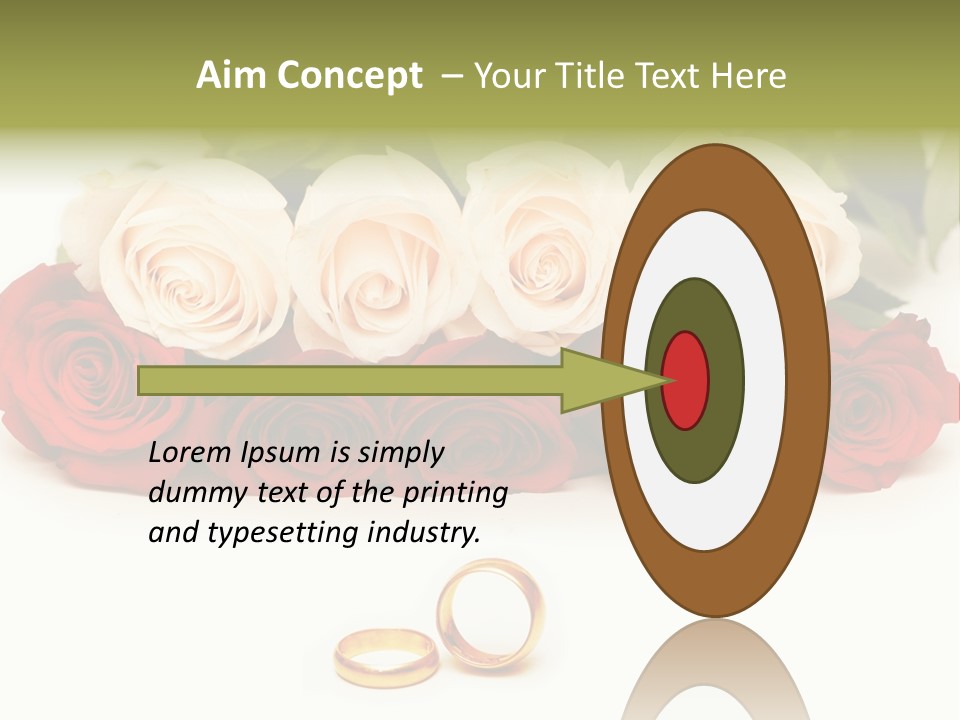Married Marriage Rose PowerPoint Template