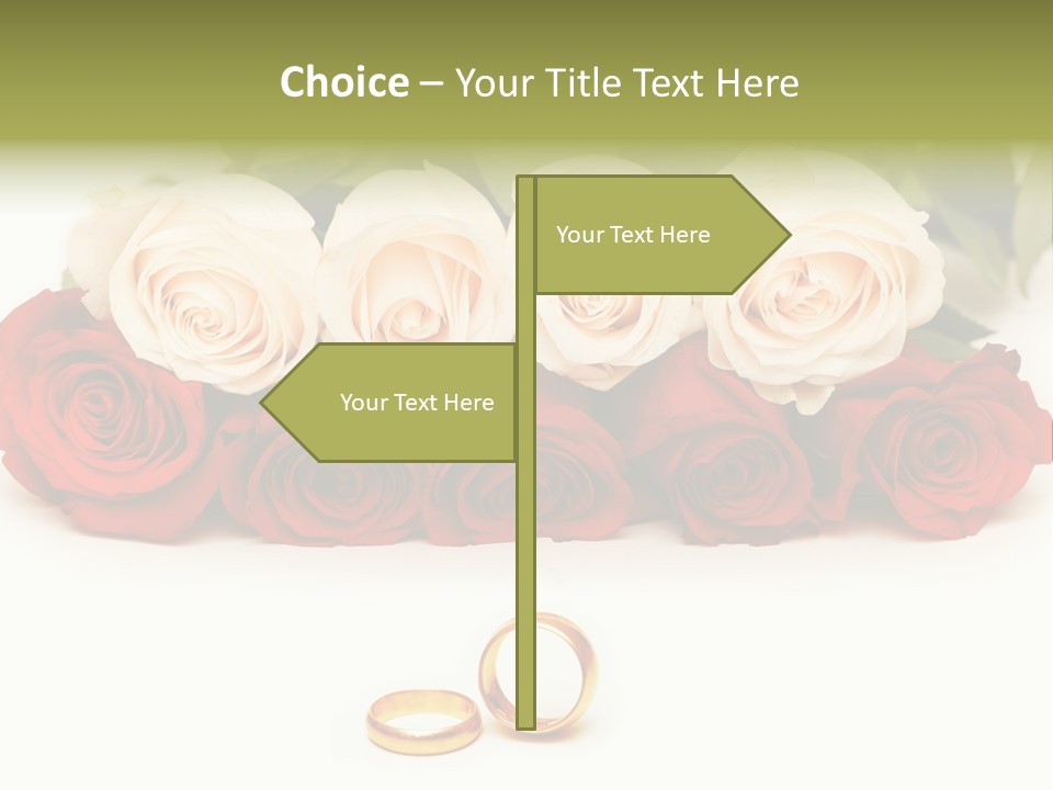 Married Marriage Rose PowerPoint Template