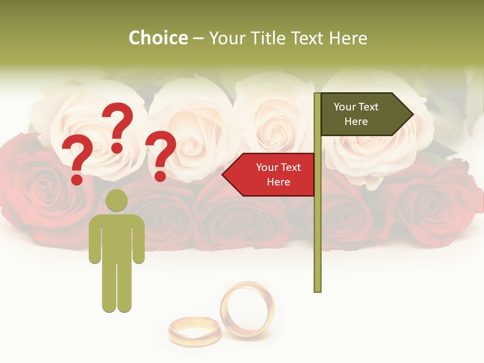 Married Marriage Rose PowerPoint Template