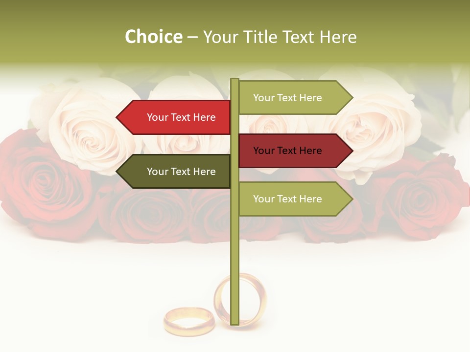 Married Marriage Rose PowerPoint Template