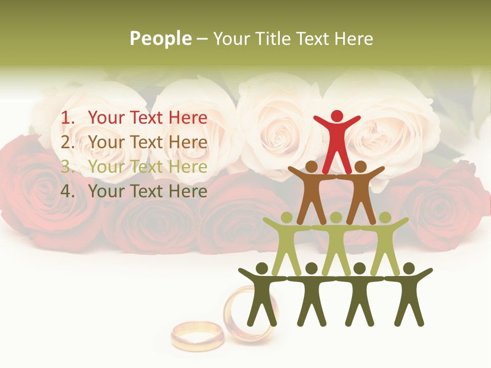 Married Marriage Rose PowerPoint Template