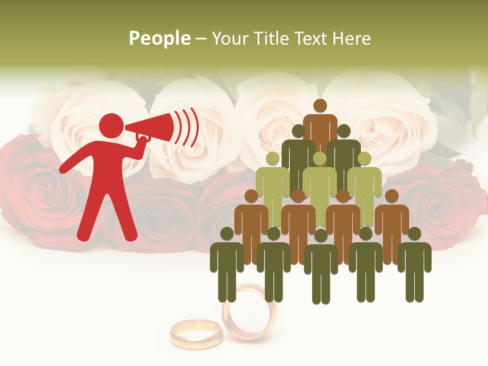 Married Marriage Rose PowerPoint Template