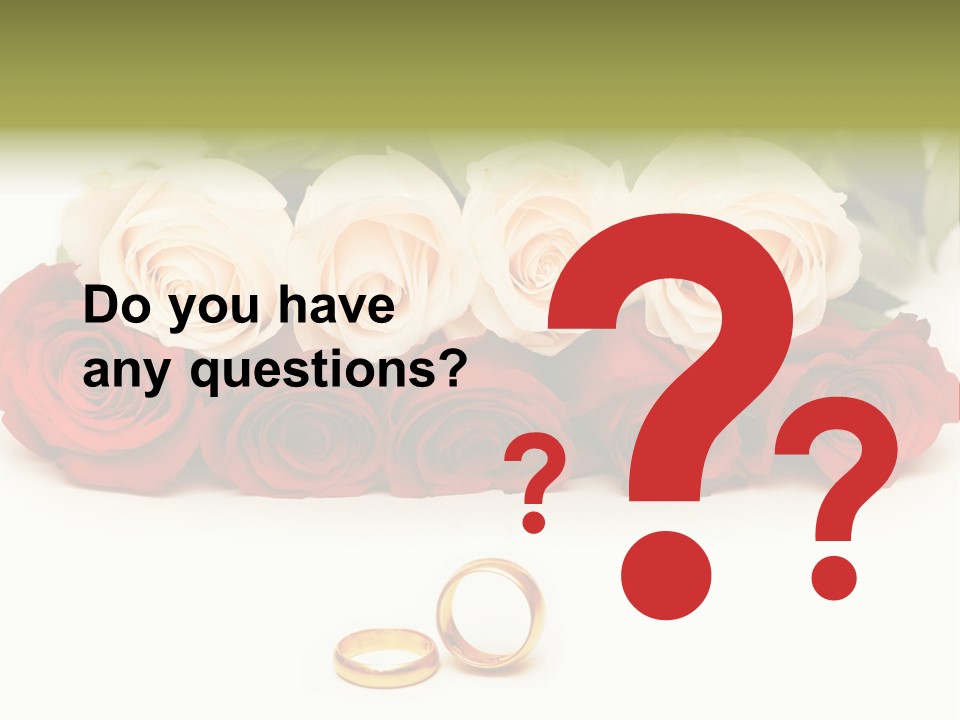 Married Marriage Rose PowerPoint Template