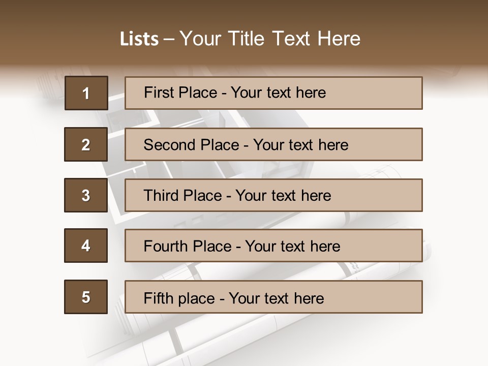 Dwelling Plan Domestic PowerPoint Template