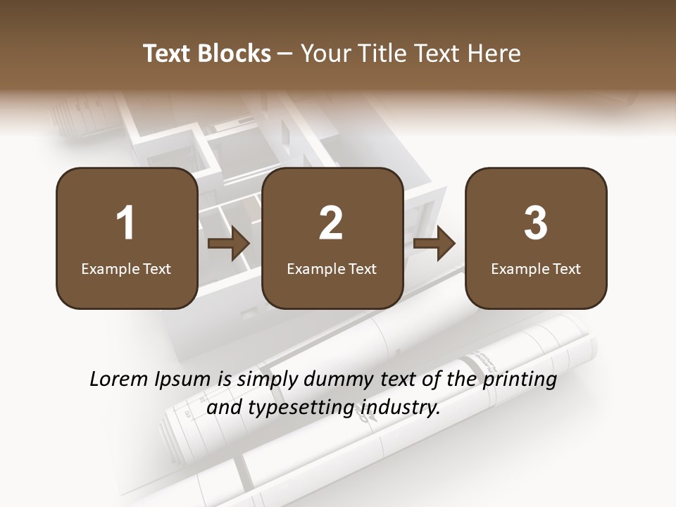 Dwelling Plan Domestic PowerPoint Template