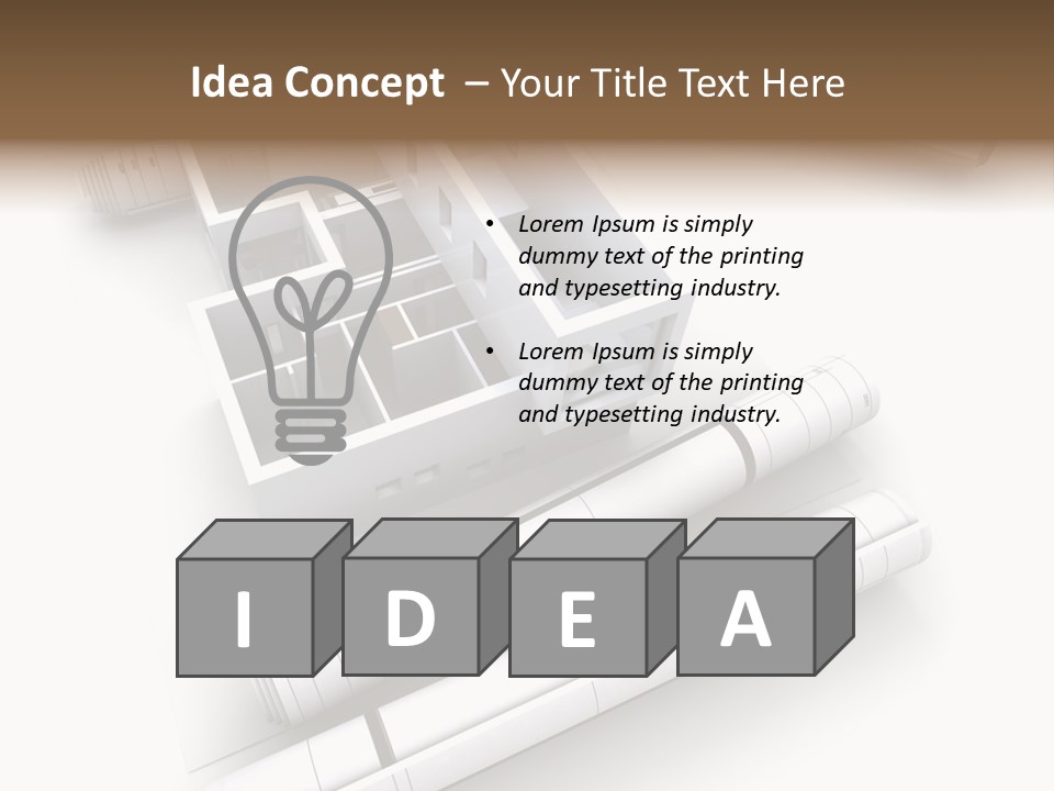 Dwelling Plan Domestic PowerPoint Template