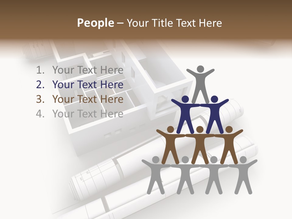 Dwelling Plan Domestic PowerPoint Template