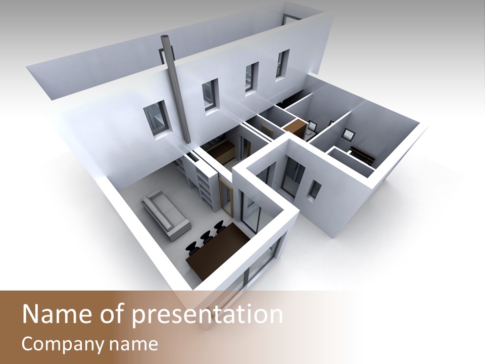 Domestic Construction Dwelling PowerPoint Template